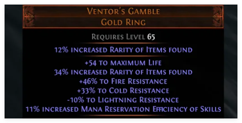 Ventor’s Gamble Gold Ring